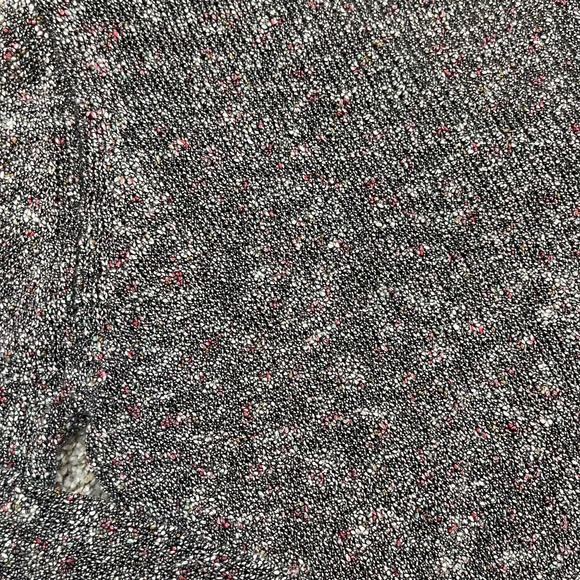 Sam Edelman Slub V-Neck Top Long Sleeve Pullover Hi-Low Rib Sweater Gray Small - Picture 7 of 11